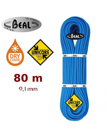 Joker DCVR Unicore 9,1mm (80m) - cuerda triple homologación - Beal