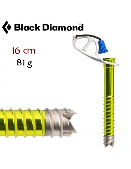 Ultra light ice screw 16cm de Black Diamond