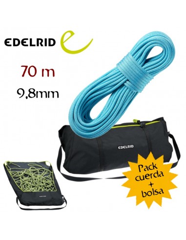 Pack Cuerda BOA 9,8 mm (70m) + bolsa LINER -  Edelrid