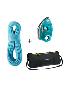 Pack Grigri + cuerda Edelrid Boa (80m) + bolsa liner 2