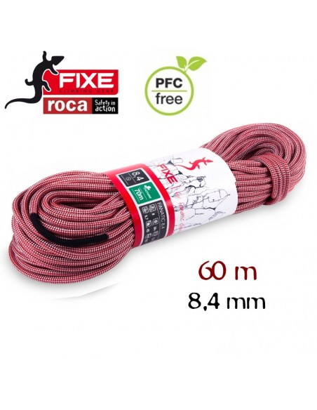 Cuerda FANATIC 8,4mm NATURE 60m rosa - Fixe/Roca