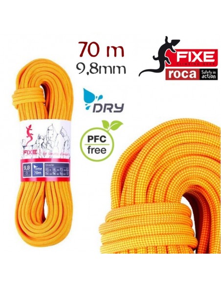 Shark 9,8 DRY (70m) - Cuerda dinamica - Roca
