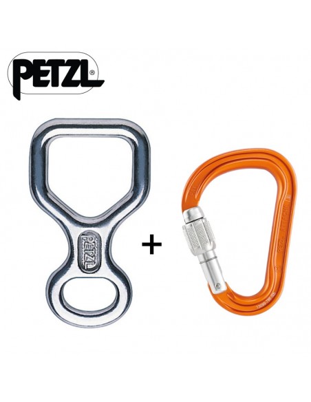 Pack ocho de Petzl con mosqueton attache