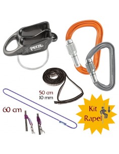 Kit rapel completo con reverso de Petzl