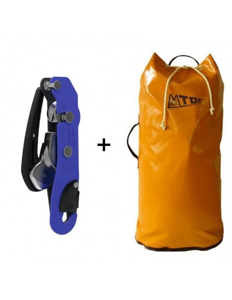 Pack ahorro de petate mas descensor Stop de Petzl