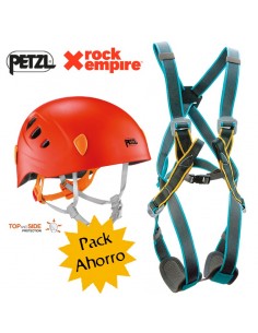 Pack infantil de arnes zuni y casco picchu