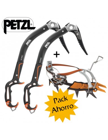 Pack 2 nomic mas crampones lynx de Petzl