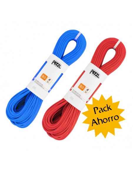 Pack ahorro 2 cuerdas rumba 60m de Petzl