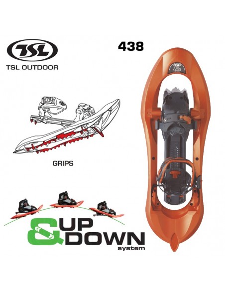 Raquetas 438 Up-Down Grip -TSL