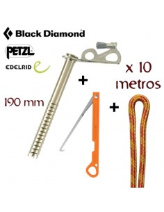 Pack Abalakov (Tornillo + gancho + cordino)