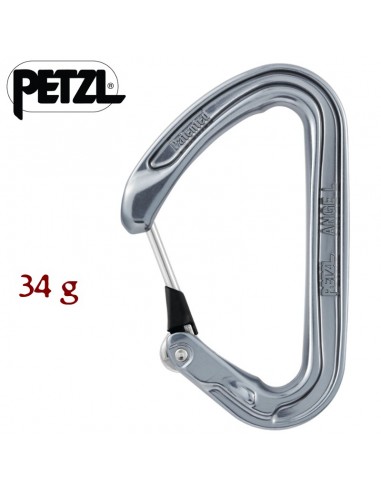 Mosquetón ligero ange L con gatillo MonoFil Keylock de Petzl