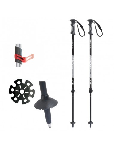 Pack bastones y polainas para nieve