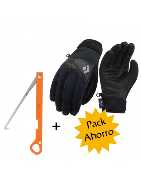 Pack guantes terminator de BD + gancho multihook de Petzl-