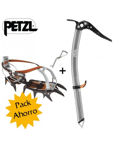 Pack crampones Sarken y piolet Sum'tec de Petzl
