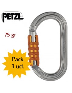Pack de 3 mosquetones OK Triact Lock de Petzl