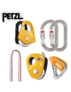 Kit secours crevasse de Petzl kit para izado y autorrescate en grietas.