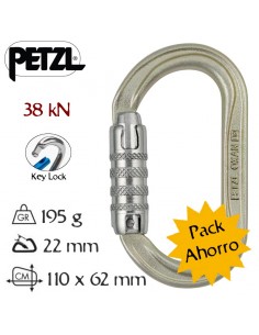 Pack 4 mosquetones oxan triact-lock de Petzl