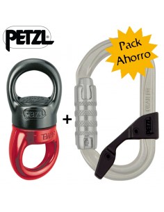 Pack oxan con captiv i eslabón giratorio Swivel L de Petzl