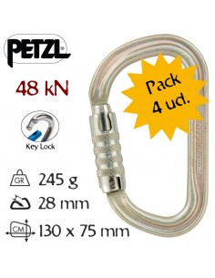 Pack 4 mosquetones Vulcan Triact-lock de Petzl