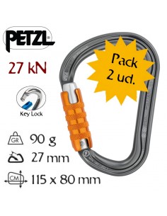 Pack 2 mosquetones william Triact-lock de Petzl