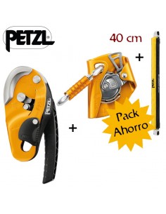 Pack ahorro Rig con asap y asap sorber de Petzl