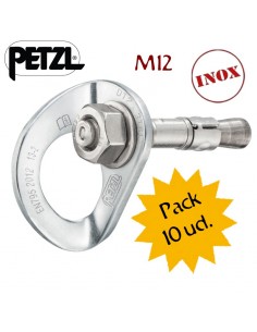 Pack 10 plaquetas con tornillo Coeur Bolt Stainless 12mm de Petzl