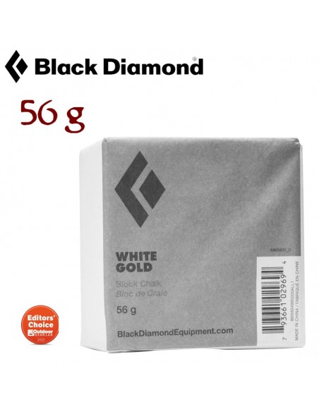 white gold chalk block - magnesio en bloque 56gr - black diamond