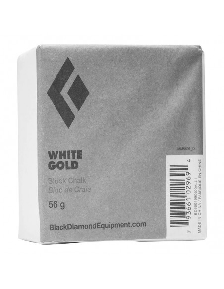 white gold chalk block - magnesio en bloque 56gr - black diamond