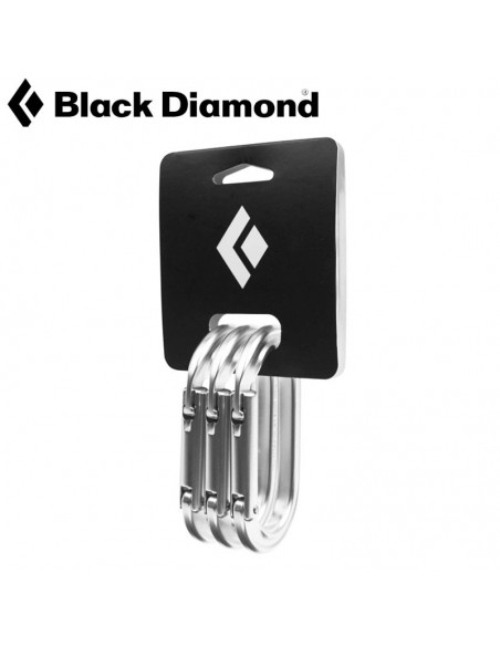 pack 3 oval keylock - black diamond