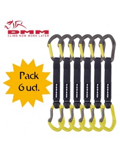 Pack de 6 cintas express Alpha Sport Set de DMM de 18 cm