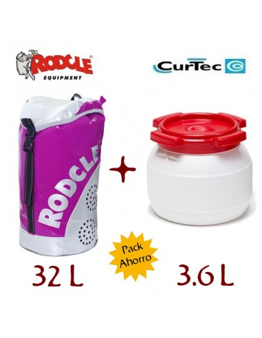 pack mochila miraval + bidón estanco 3,6l