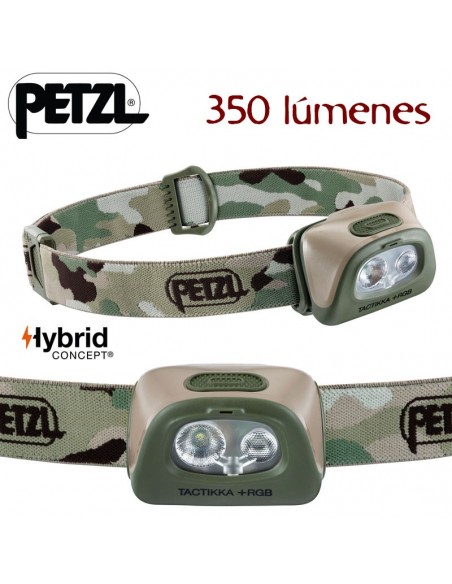 tactikka + rgb color camuflaje - luz frontal - petzl