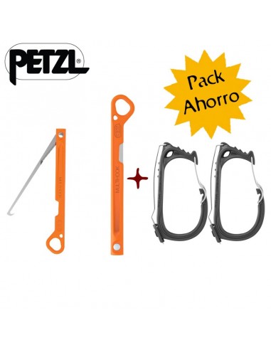 pack 2 portamaterial caritool evo + multihook - petzl