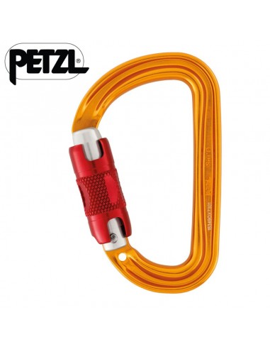 sm'd twist lock - mosquetón twist lock compacto y ligero - petzl