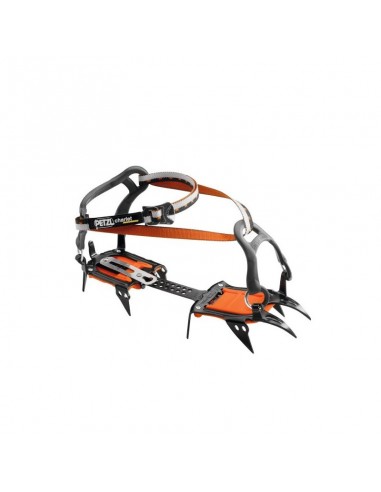 Pack crampones irvis con piolet glacier y bolsa fakir de petzl