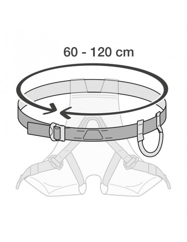 pack arnés canyon club + cabo de anclaje doble + 2 mosquetones - petzl