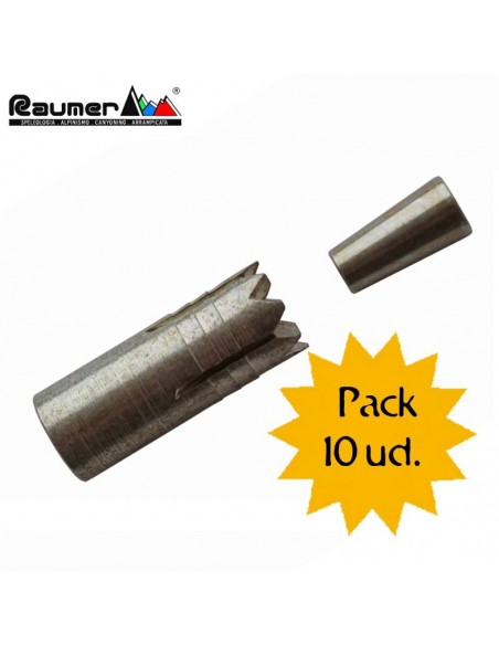 pack 10 tap + perfo spe - 10 tacos con burilador - raumer/petzl