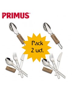 campfire cutlery set - pack 2 cubiertos inox - primus