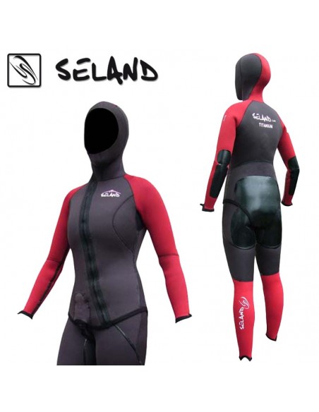 mulhacen clasico (granate/negro) - traje neopreno - seland