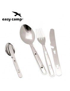 travel cutlery - set de 3 cubiertos - easy camp