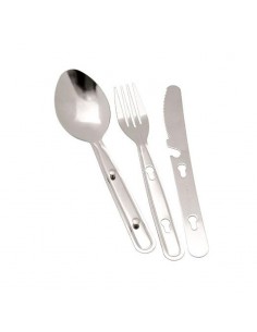 travel cutlery - set de 3 cubiertos - easy camp 2