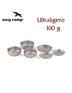adventure ultra light cook set - juego de cocina - easy camp