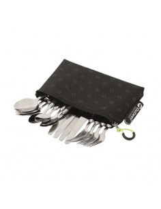 pouch cutlery set - juego 4 cubiertos con bolsa - outwell 2