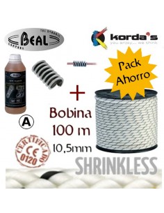 pack cuerda work 10.5mm (bobina 100m) con set de limpieza