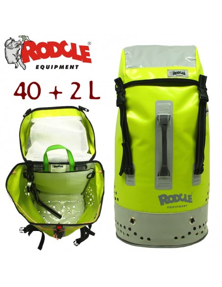 chichín 40+2 verde fluor - mochila barrancos mujer - rodcle