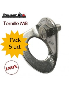 pack 5 plaquetas minox - plaqueta con tornillo (m8) - raumer
