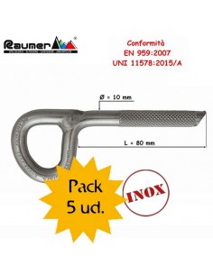 pack 5 tensores superstar 10x80mm inoxidable - raumer
