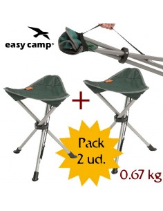 2 marina - pack 2 taburetes plegables - easy camp