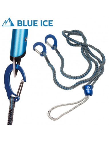 hydra leash (blue) - dragonera bífida para piolets - blue ice