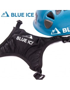 helmet holder - malla portacascos - blue ice